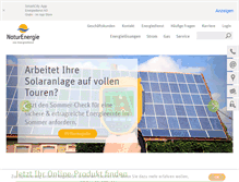 Tablet Screenshot of naturenergie.de